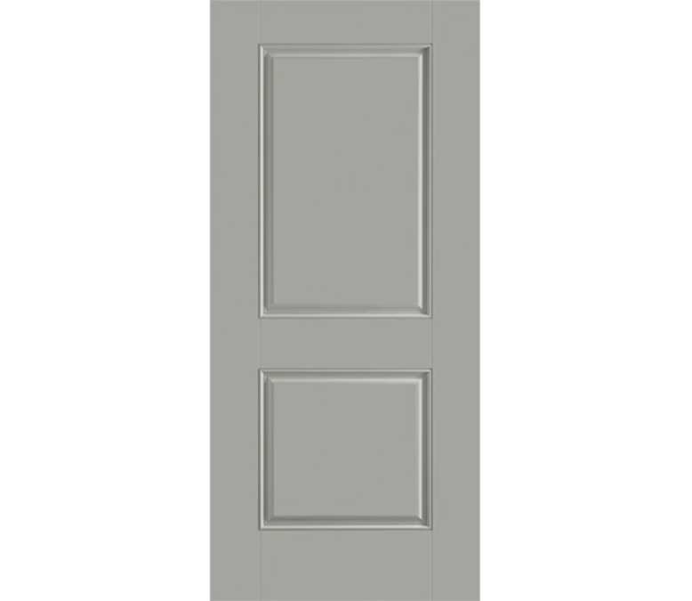 Spokane Two Panel Square Fiberglass Entry Door